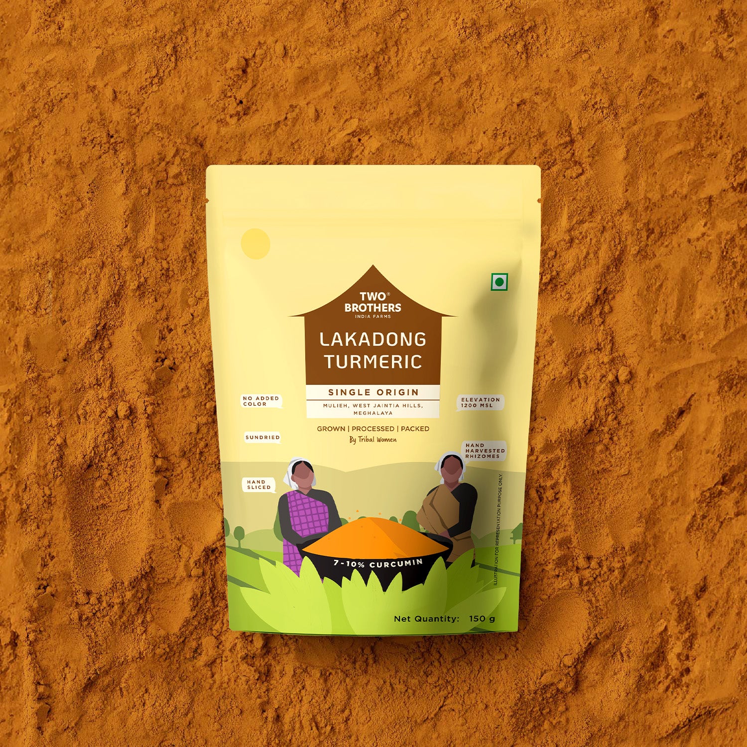 Single Origin Lakadong Turmeric Powder 150g