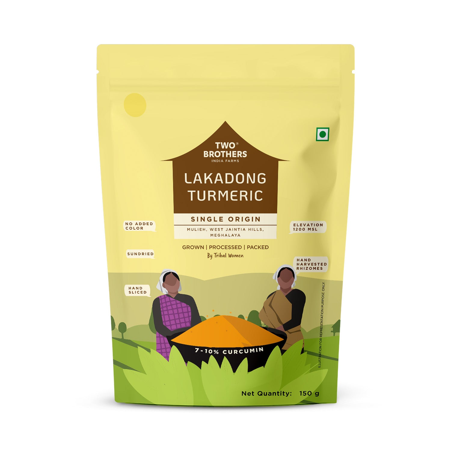 Single Origin Lakadong Turmeric Powder 150g