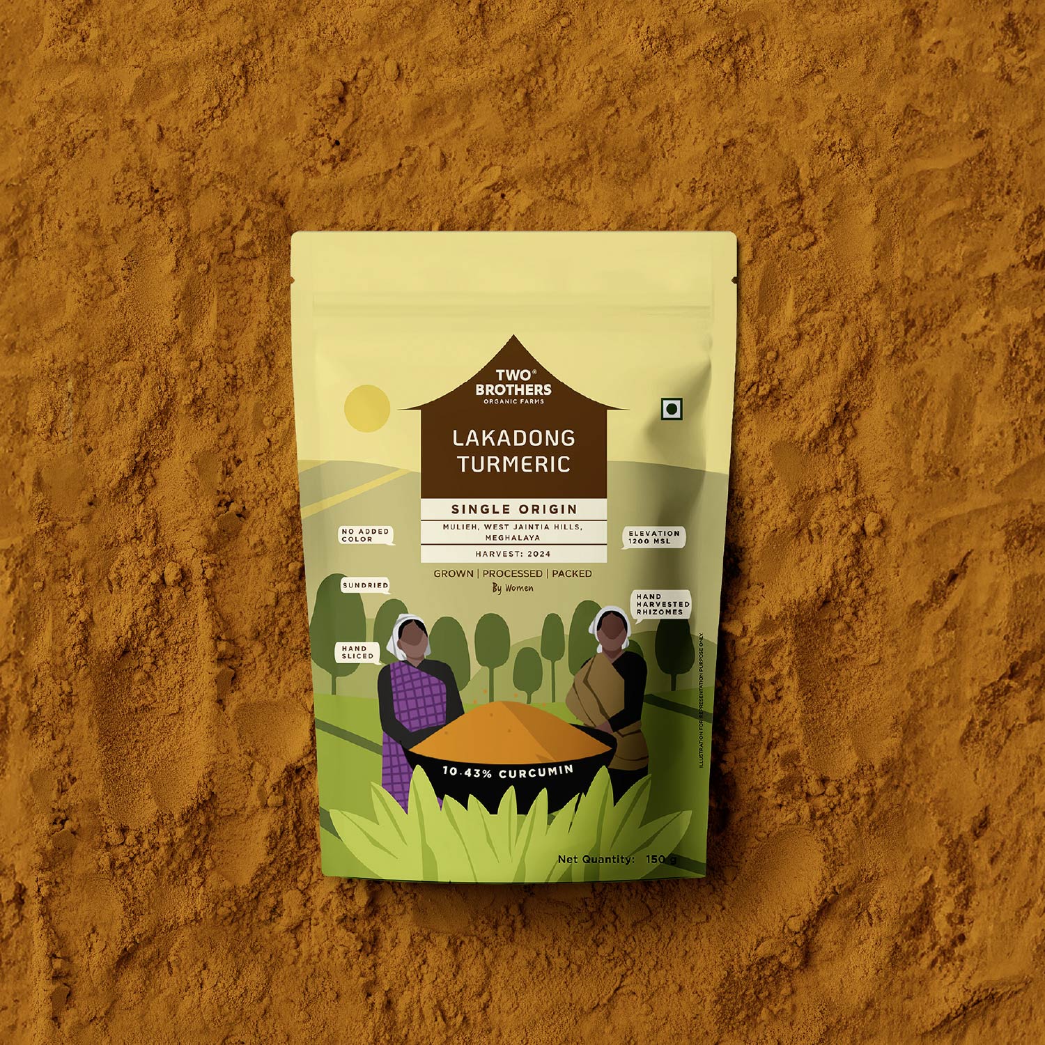 Single Origin Lakadong Turmeric Powder 150g