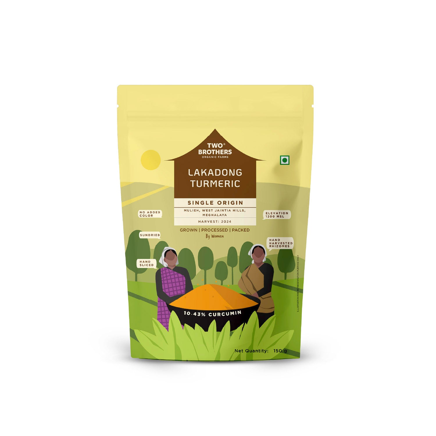 Single Origin Lakadong Turmeric Powder 150g