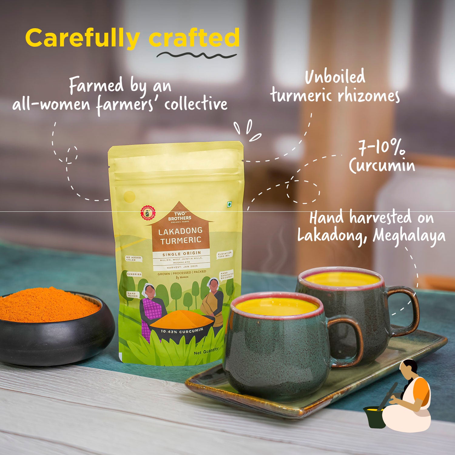 Single Origin Lakadong Turmeric Powder 150g