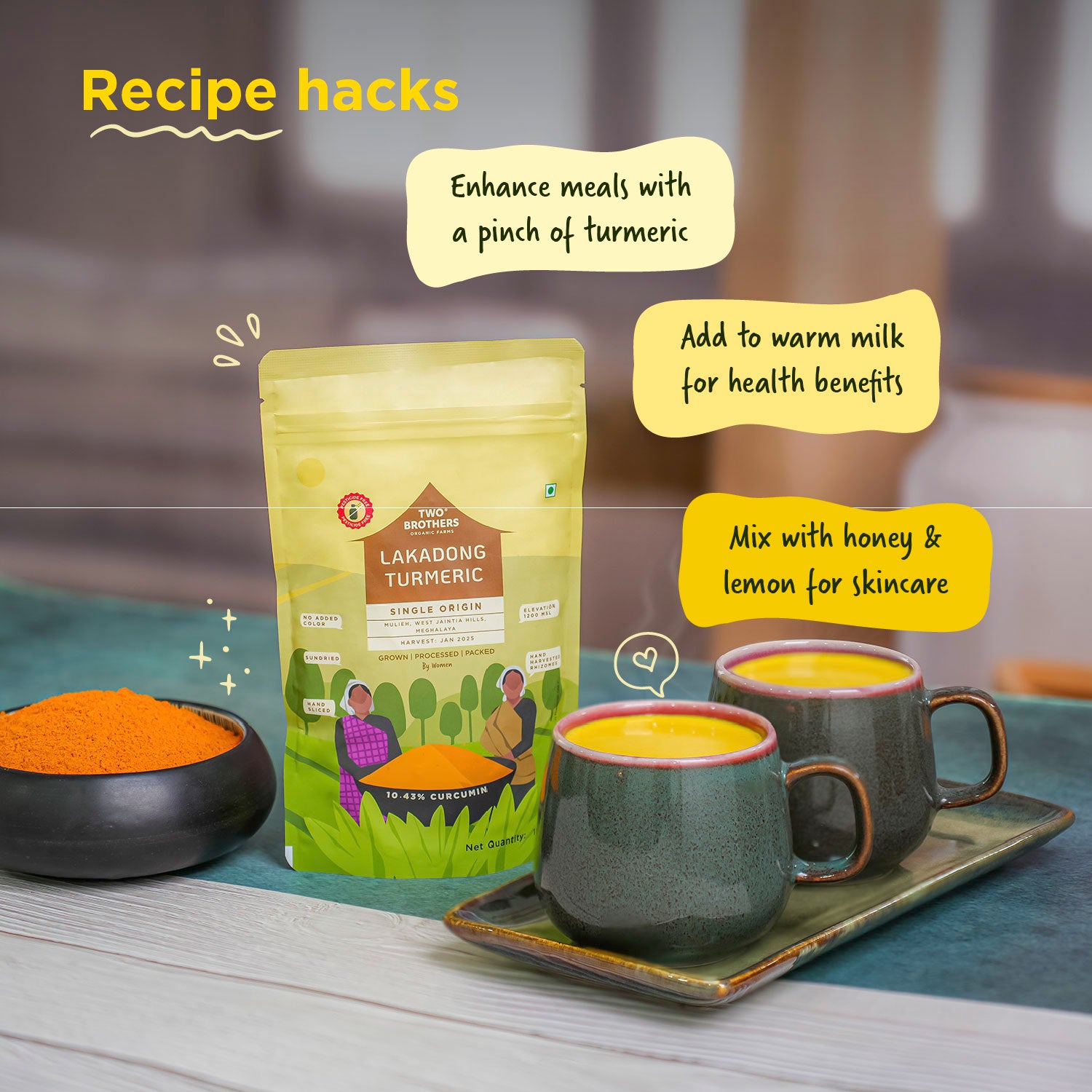 Single Origin Lakadong Turmeric Powder 150g