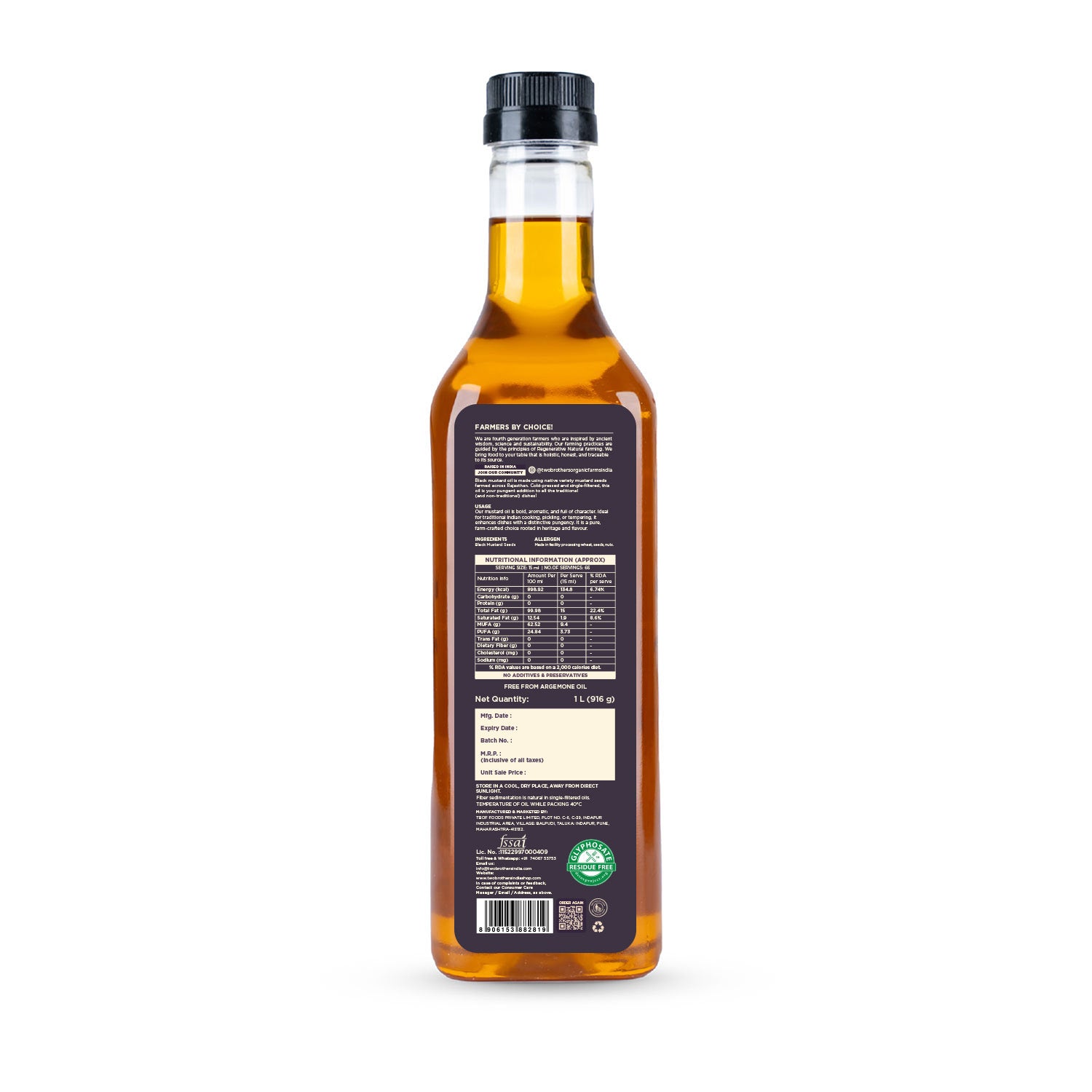 Black Mustard Oil I Cold-Pressed