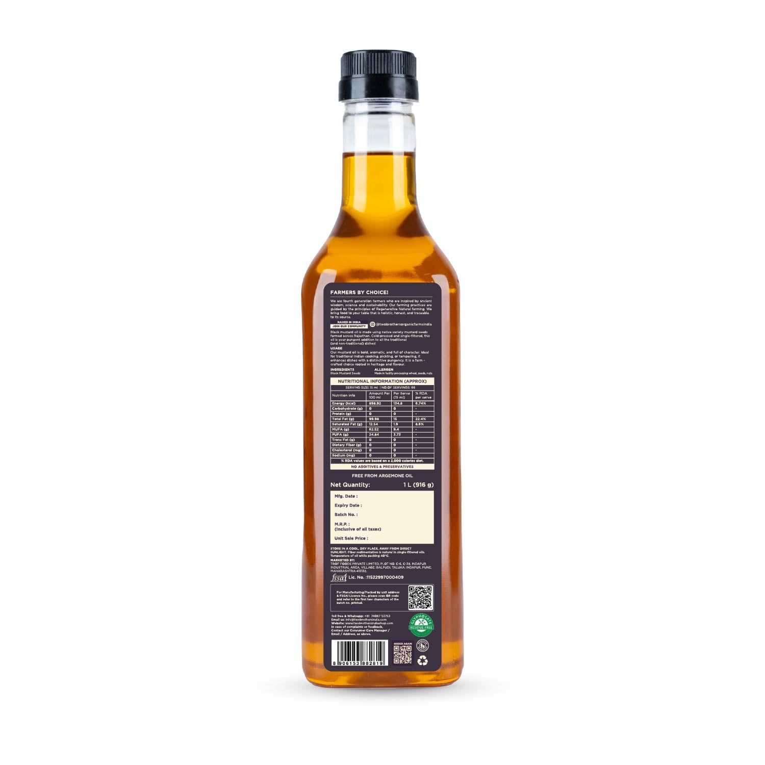 Black Mustard Oil I Cold-Pressed