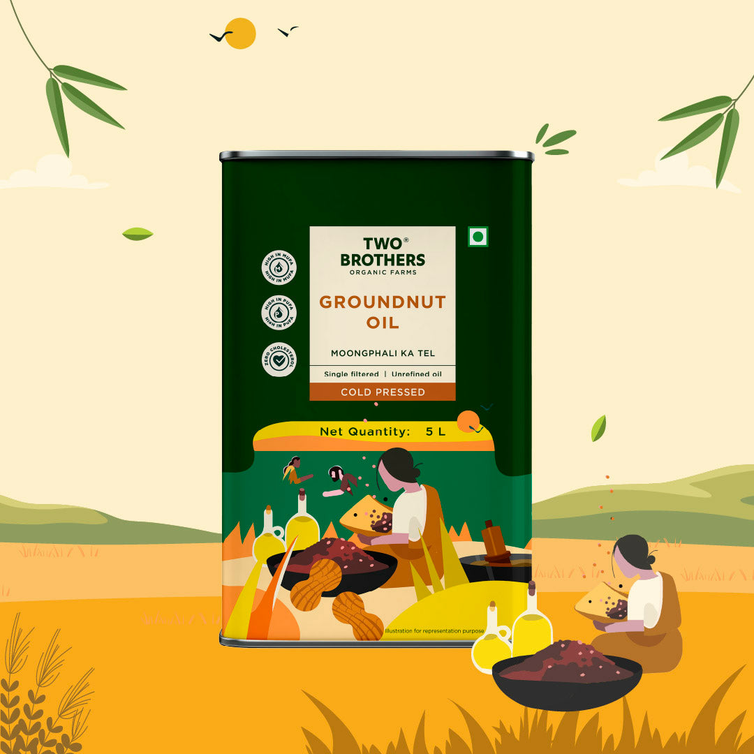 Groundnut Oil, Cold-Pressed, Single-filtered