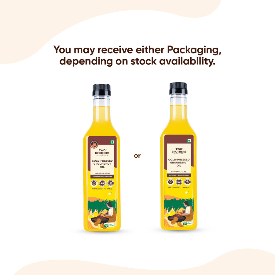 Groundnut Oil, Cold-Pressed, Single-filtered