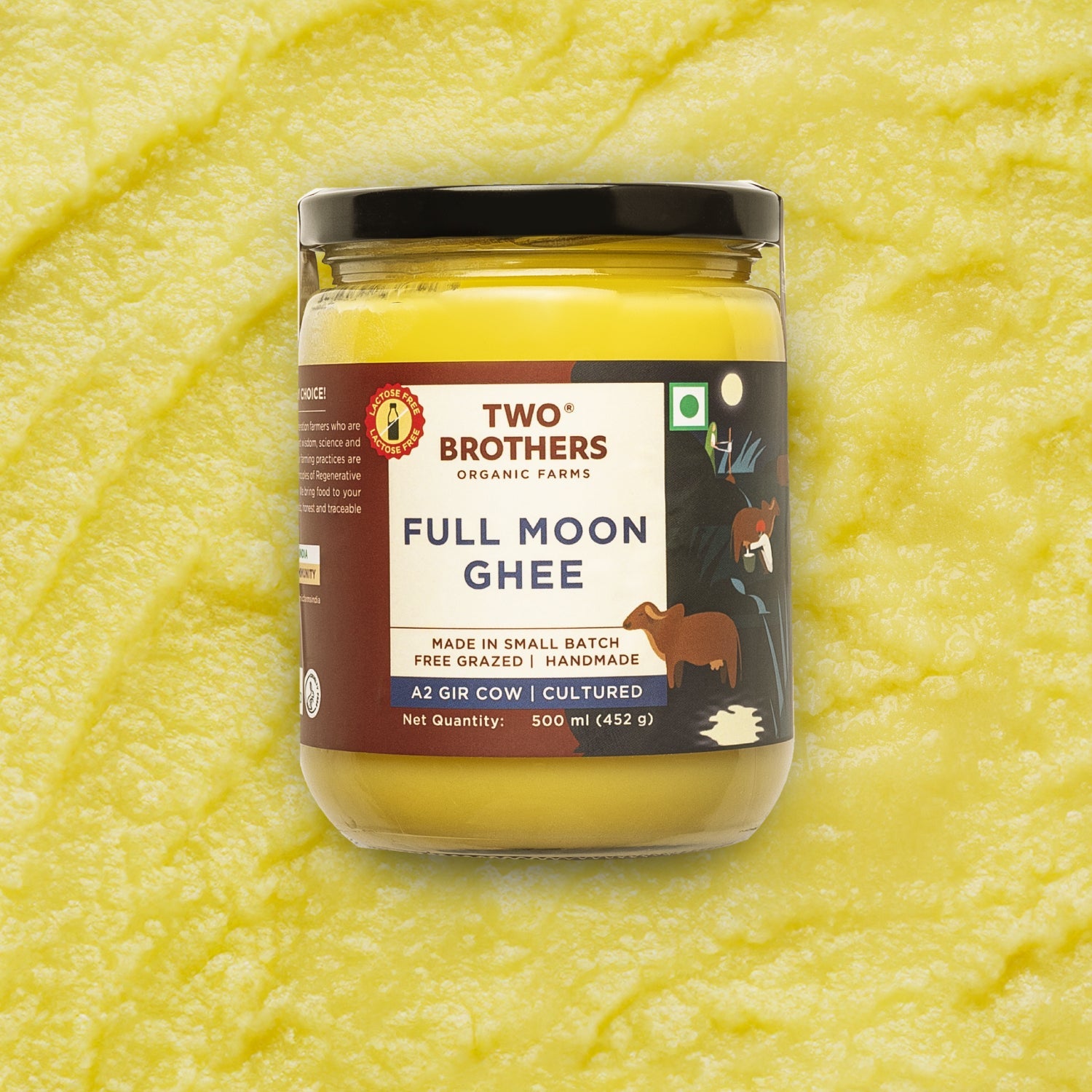 Purchase Full Moon Cultured Ghee, Desi Gir Cow
