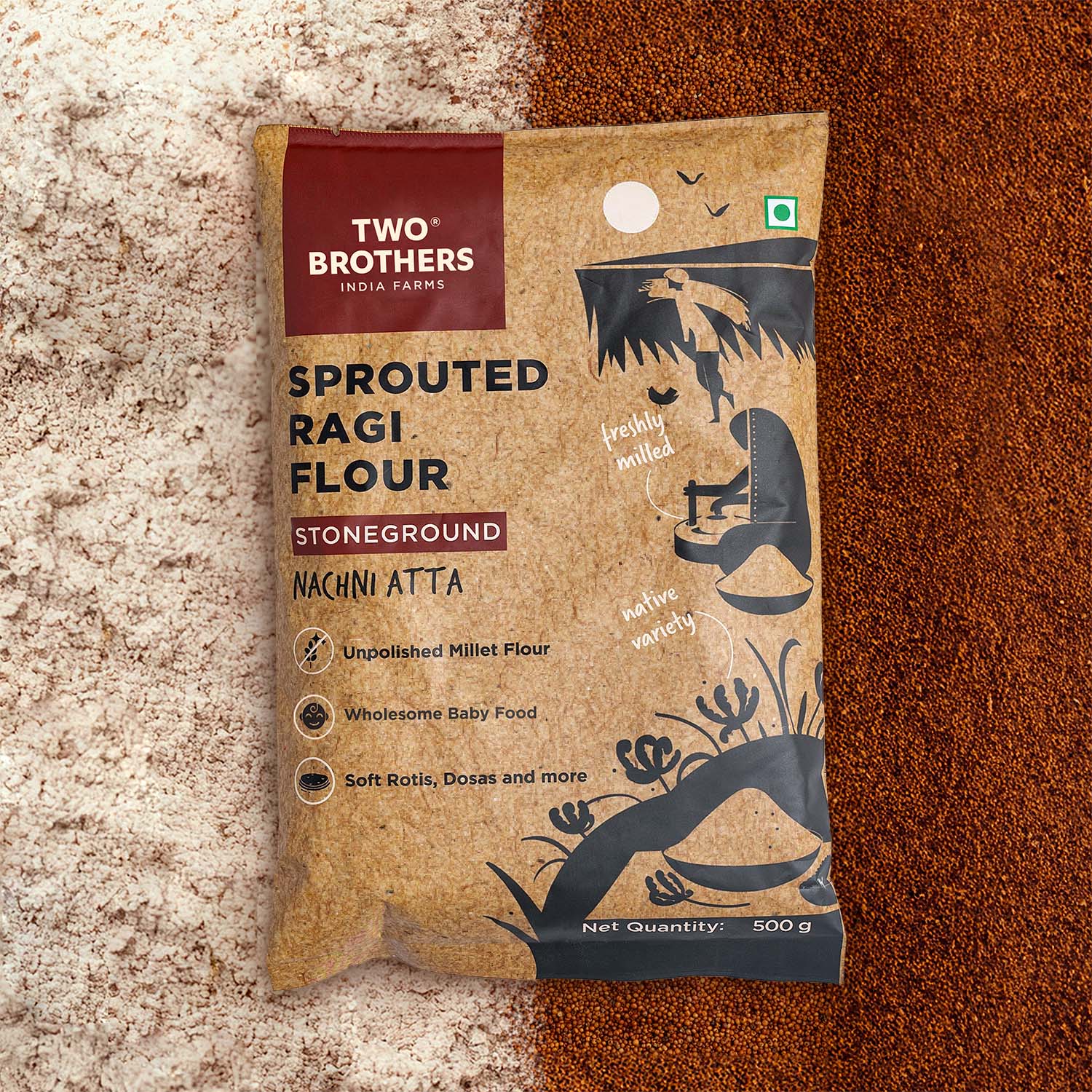 Sprouted Ragi Flour - Nachni Satva 500g