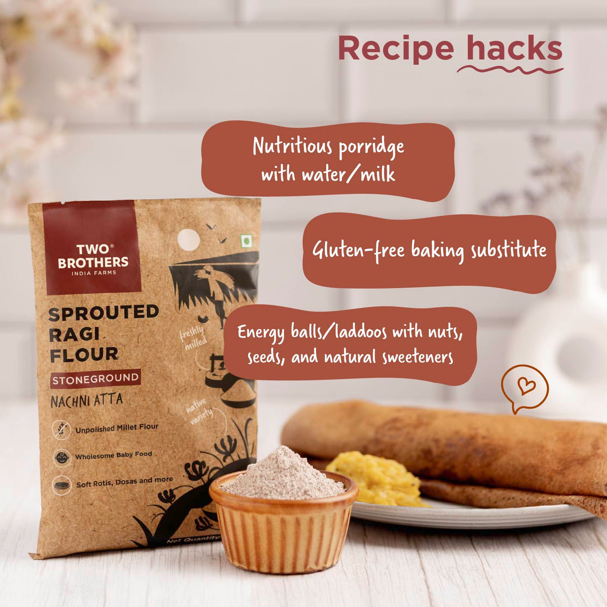 Sprouted Ragi Flour - Nachni Satva 500g