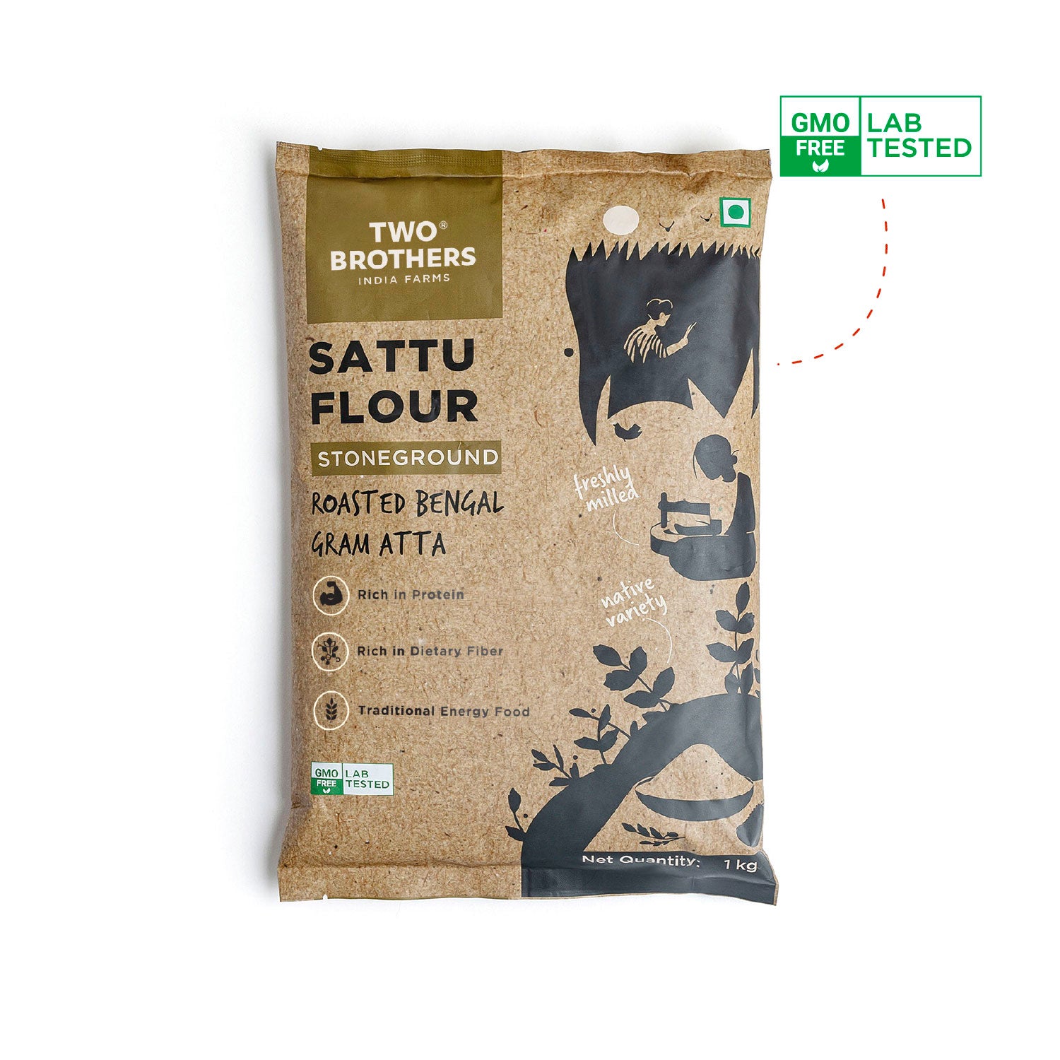 Sattu Atta, Stoneground 1kg