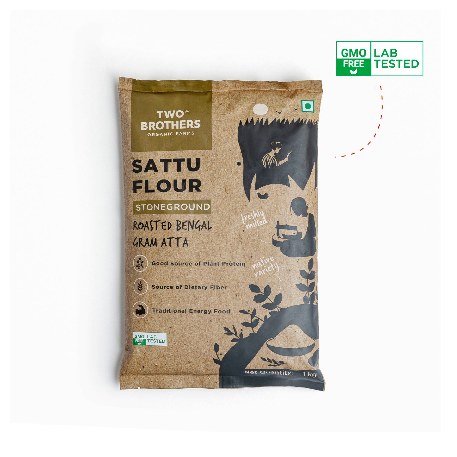 Sattu Atta, Stoneground 1kg
