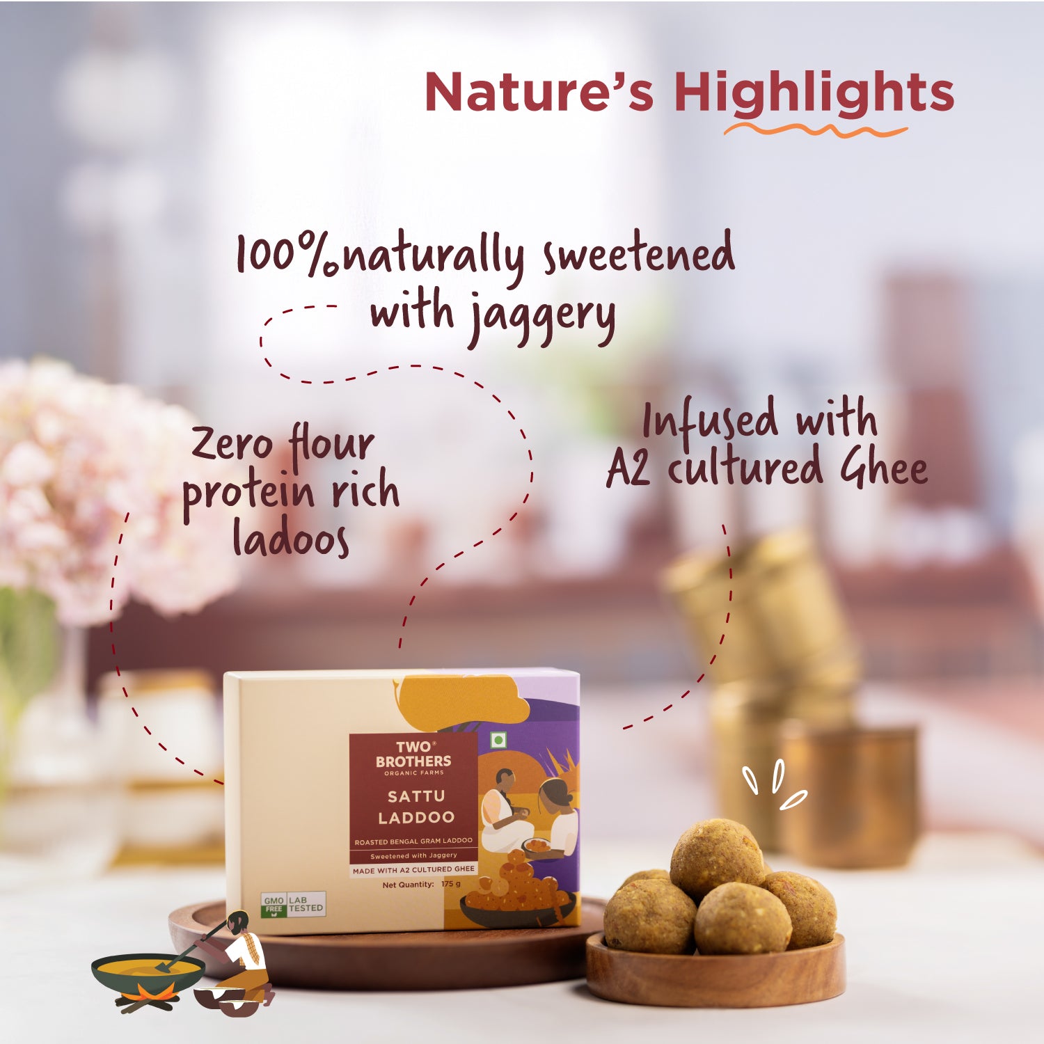 Buy Sattu laddoo at best price 