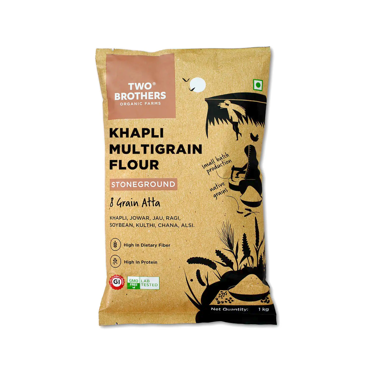 Buy Khapli Multigrain Atta From Two Brothers India