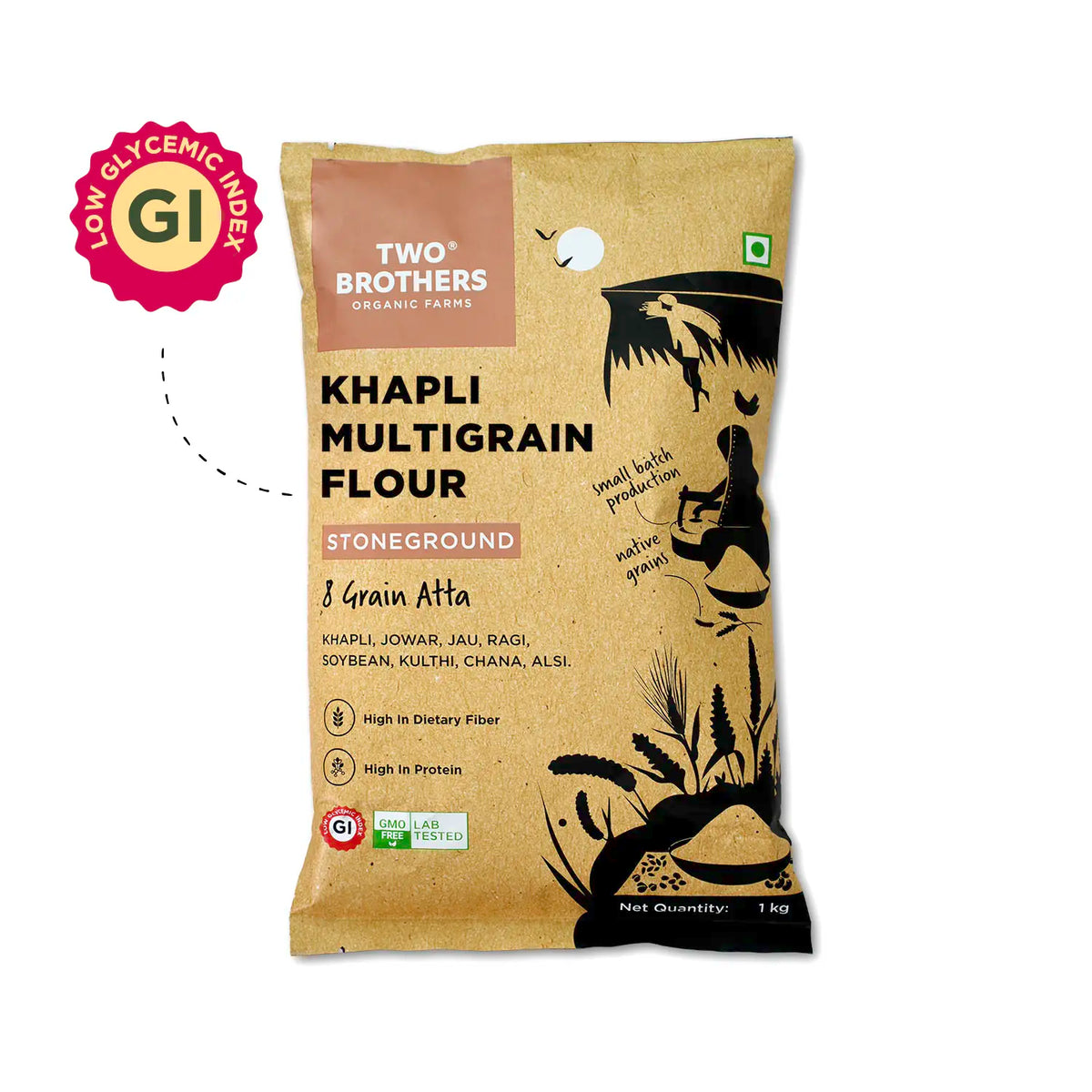 Atta Composition Buy Khapli Multigrain Atta From Two Brothers India