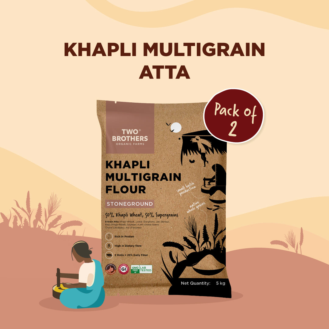 Buy Khapli Multigrain Atta 10 kg Online