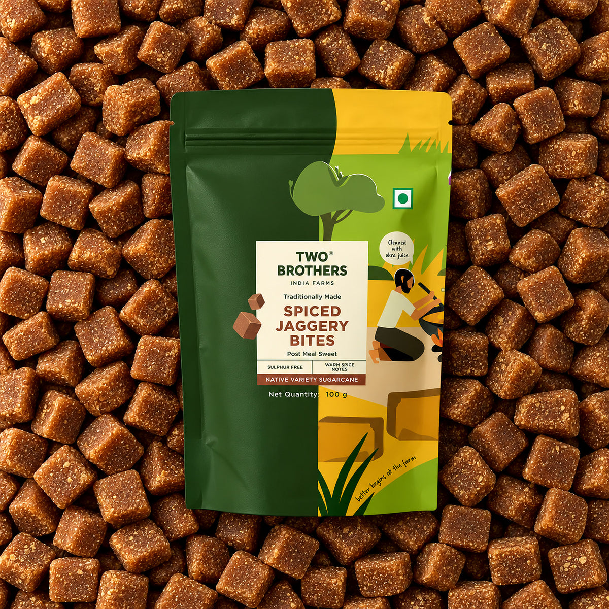 Spiced Jaggery Cubes 100g