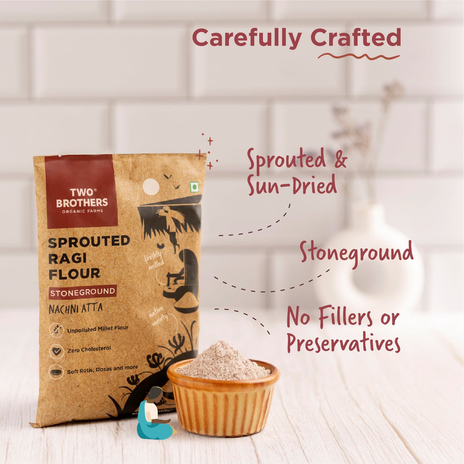 Sprouted Ragi Flour - Nachni Satva 500g