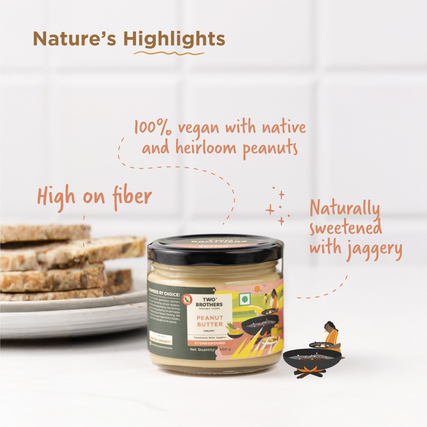 Stoneground Peanut Butter with Jaggery – Shop Now for Quality