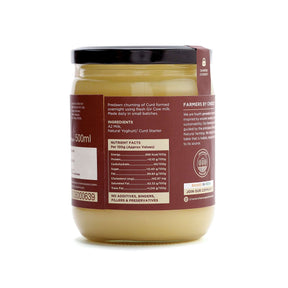 A2 Cow Cultured Ghee nutrient fact
