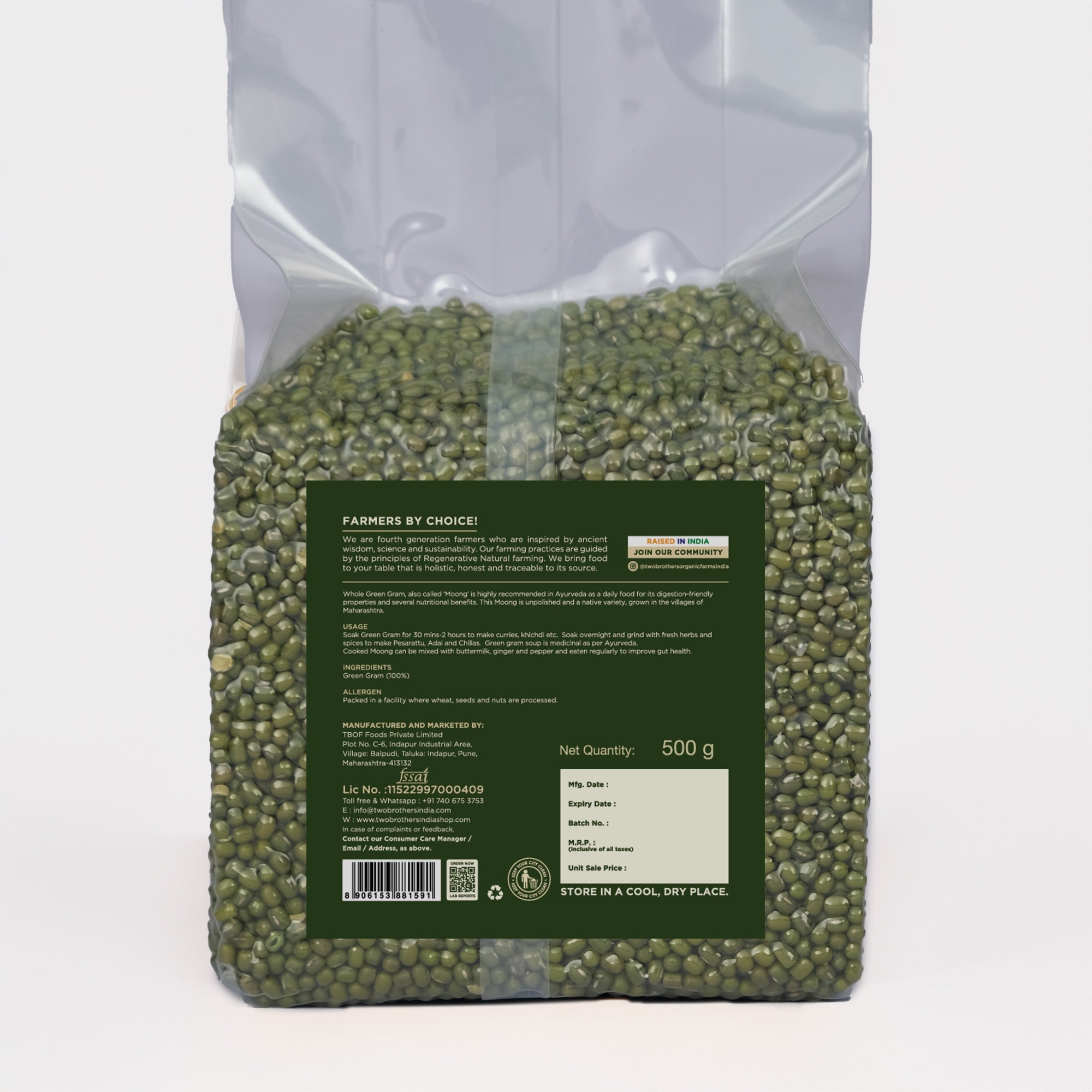 Whole Green Gram Moong