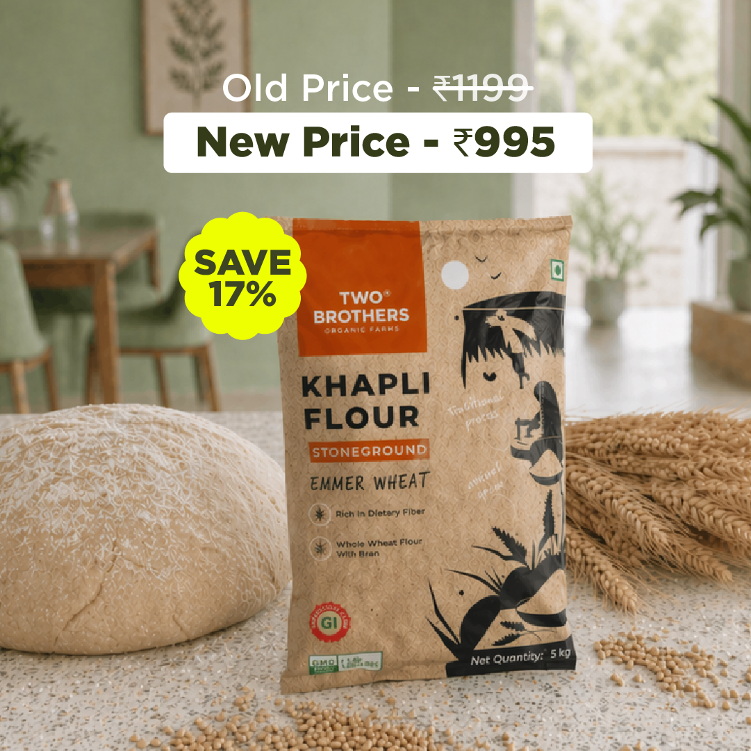 Khapli Wheat Atta (Emmer Wheat Flour) Atta Stone Ground