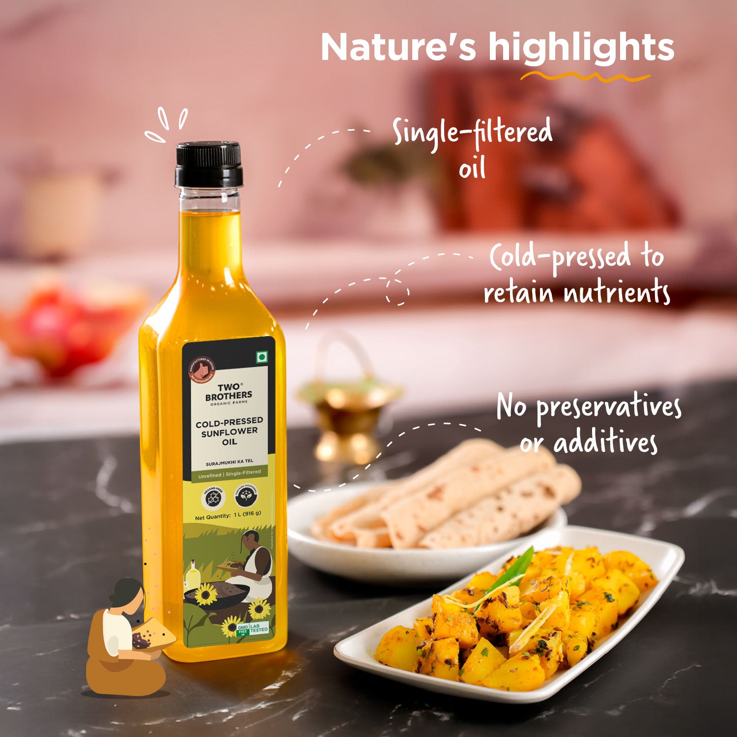 two brothers unrefined sunflower oil cooking benefits