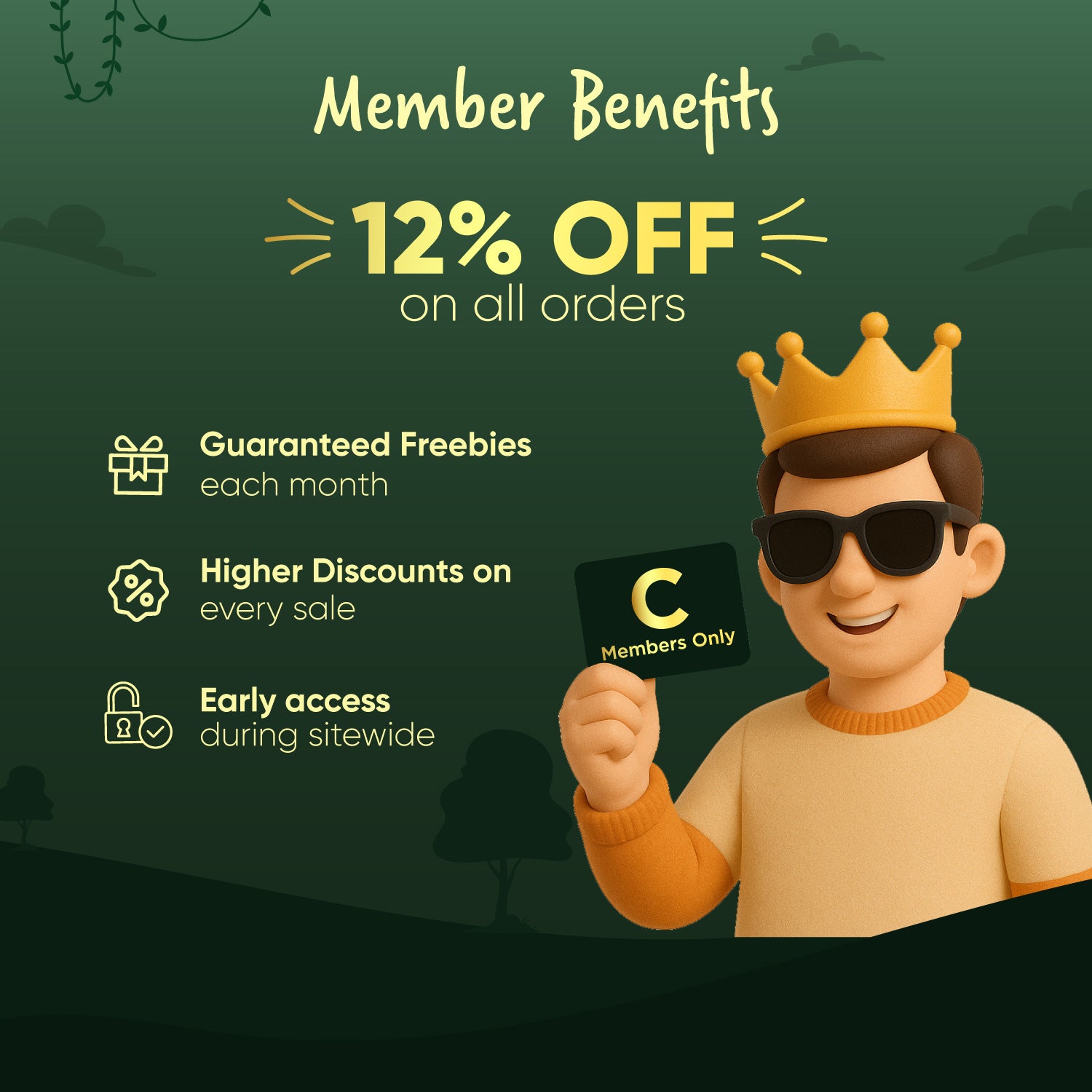 GET MEMBERSHIP FOR every 3 months