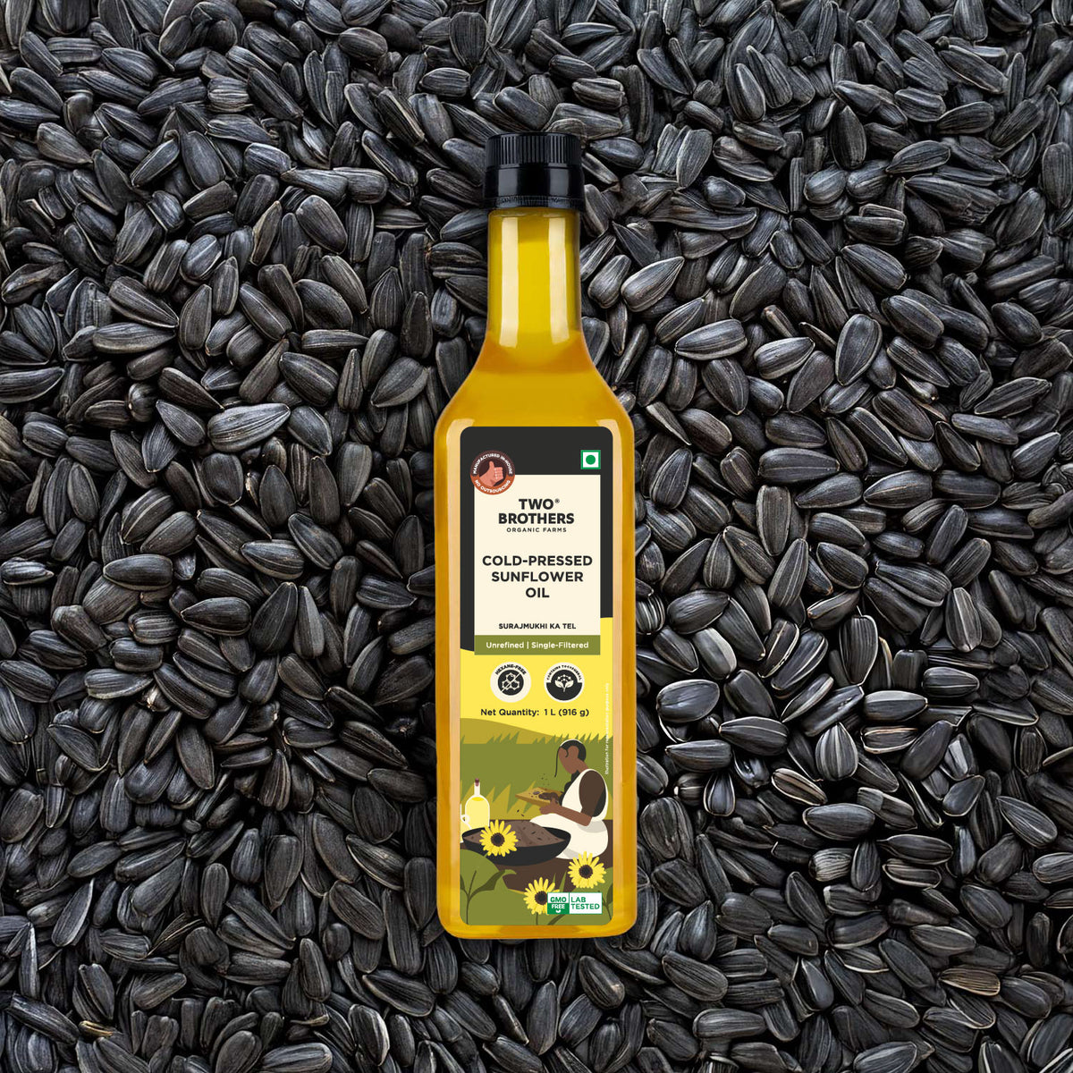 organic unrefined sunflower  oil surajmukhi tel