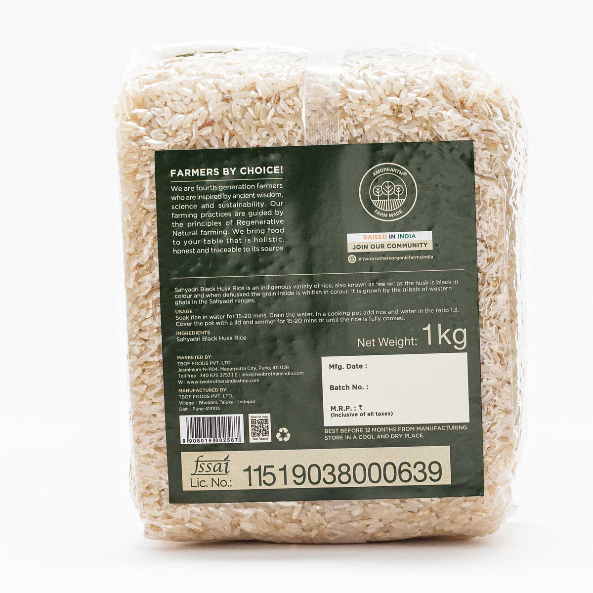Sahyadri Black Husk Rice (1kg)